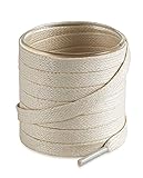Shoemate Flat Waxed Cotton Shoe Laces for Boots