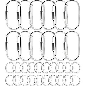 Otoolling Brass Quick Links Bulk Screw Lock Ring Clip Connector Links for Purse Bag Charms Holder Dolls Pet Leash Accessories