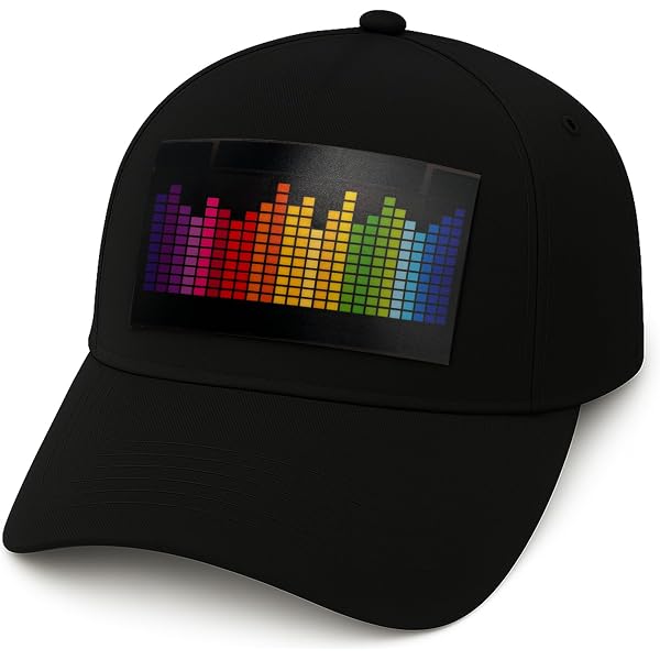 CAPLED Flashing LED Hats – Sound Activated Baseball Cap with 