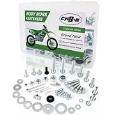 CYCBOLT 120 PCS Body Work Bolt Kit Fit for KX450X KX250X KX450F KX60 KX250F | Fit for KX500 KX420 KX250 KX125 KX112 KX100 KX85 KX80 KX65 Body Screw Dirt Bike Screws Fasteners Bolts Set
