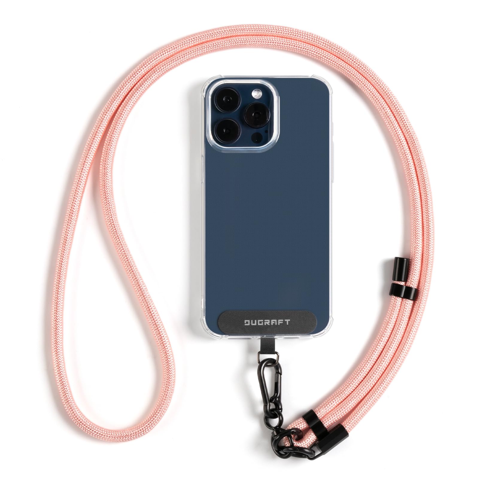 DUGRAFT Cell Phone Lanyard Crossbody Phone Strap, Adjustable Soft Nylon Phone Neck Strap Mobile Phone Lanyard Compatible with Most Smartphones