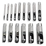 Utoolmart Round Steel Hollow Punch Set 3mm to 25mm