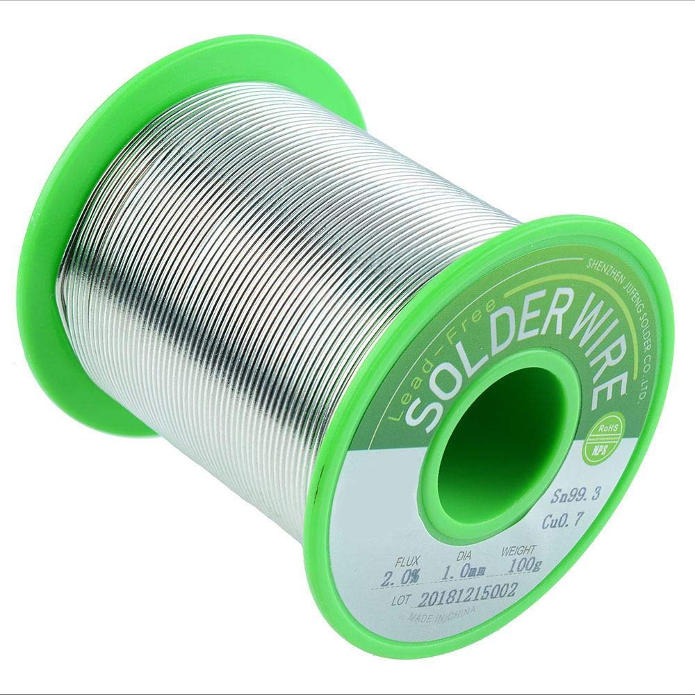 Lead Free Solder Wire 0.7mm to 1.2mm 100g or 500g Electronics Soldering DIY Hobby… (1.2mm (100g))