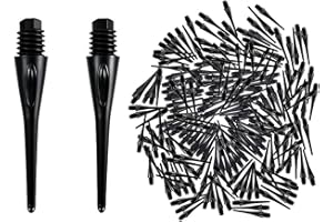 VortecSys 300 Pack 2BA Thread Soft Dart Tips - Premium Plastic Replacement Dart Points, Essential Dart Accessories Set for Soft Tip Darts