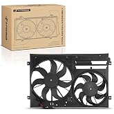 A-Premium Engine Radiator Cooling Fan Assembly | Compatible with Select Volkswagen &amp; Audi Models - Jetta, Passat, Golf, Tiguan, Beetle, CC, Eos, GTI, R32, A3 Quattro, TT