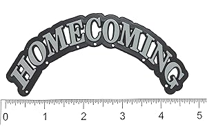 ACI PARTY AND SPIRIT ACCESSORIES Arched Homecoming Charm (Black/White, 1 PC PKG.)