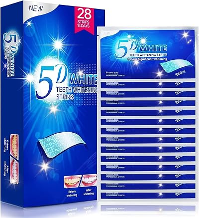 Vinmall Teeth Whitening Strips Kit 28 Pcs 14 Packs Sensitive Safe At Home