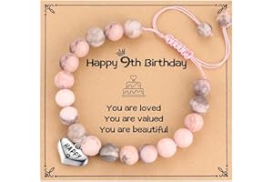 MIXJOY Happy Birthday Gifts for Women, Birthday Braided Beads Bracelet Gifts for Turning Age Daughter Granddaughter Niece
