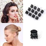 Qufiiry 30Pcs Mini Hair Clips Black Brown Non Slip Claw Hair Clips Women Girls view 6