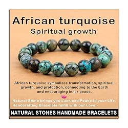 AD Beads Handmade Gemstone Stretch Elastic Bracelet