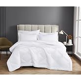 CANNON Solid Percale White Twin/Twin XL 2 Piece Comforter Set