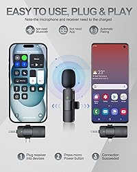 PQRQP 3 in 1 Professional Wireless Lavalier