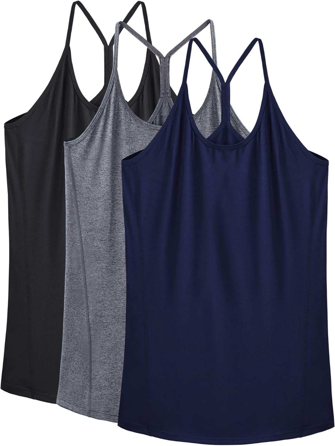 Neleus Women's Workout Tank Top Racerback Yoga Tanks Athletic Gym Shirts: Clothing