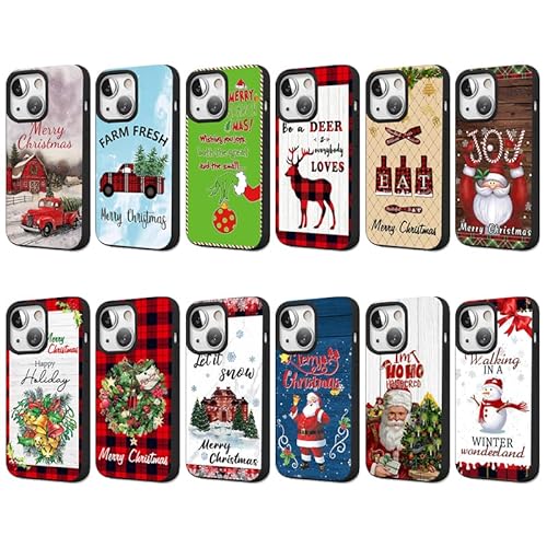 Custom Merry Christmas Tree Red Car Phone Case for iPhone 14 13 12