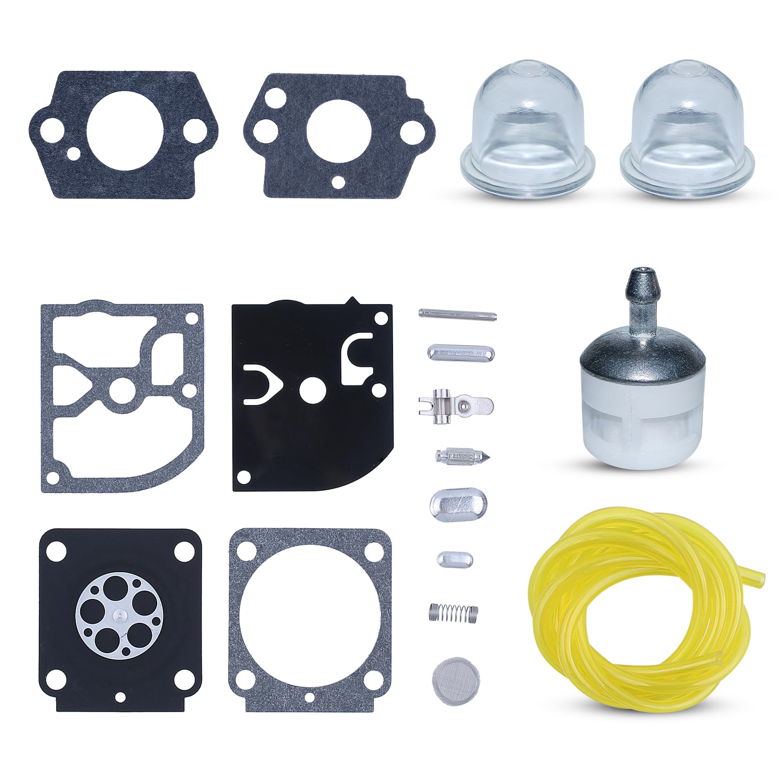 AUMEL Carburetor Repair Kit for Stihl HS81 HS81R HS81RC HS81T HS86 HS86R HS86T Trimmer Parts w/Fuel Line Filter Gasket