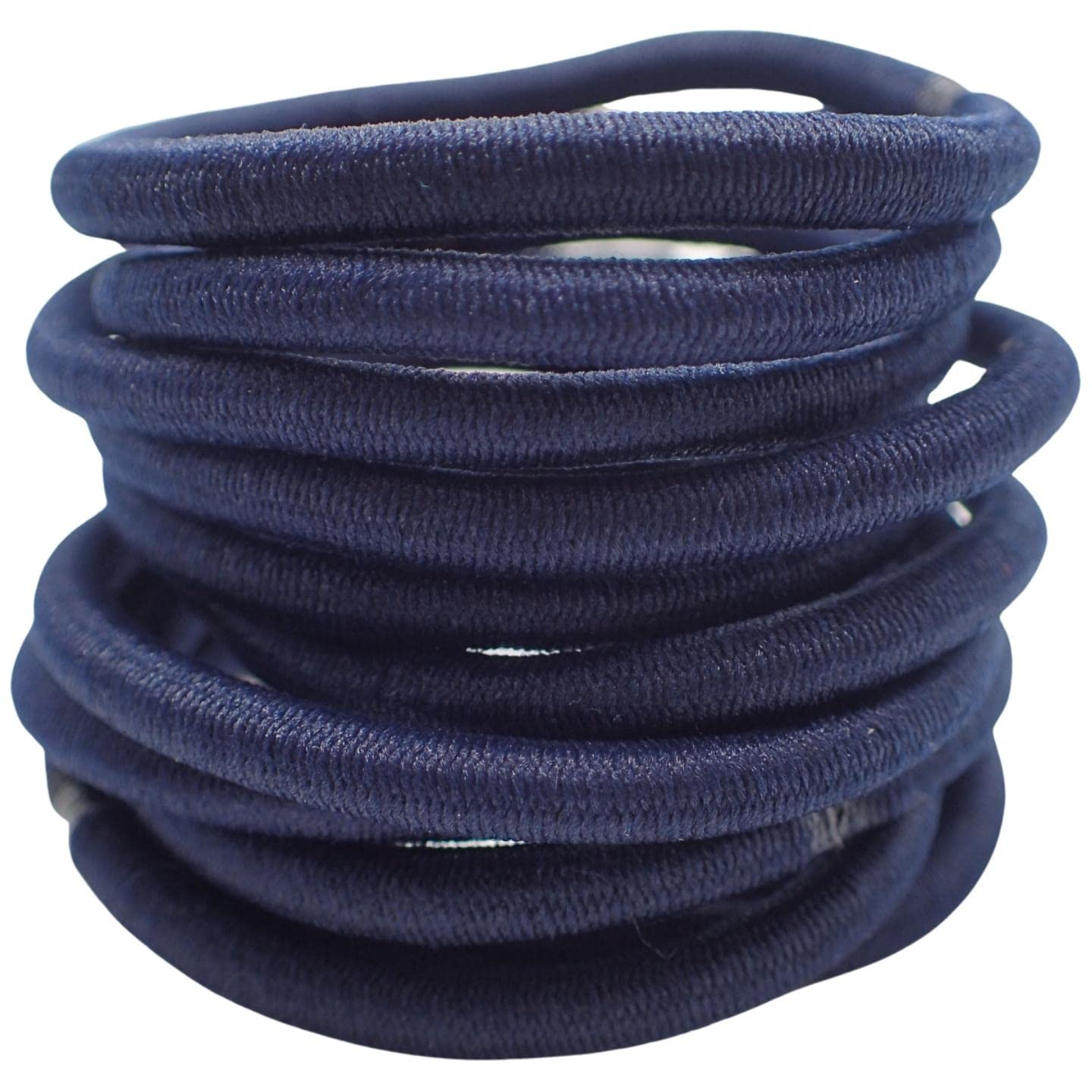 Topkids Accessories Hair Bobbles for Girls and Women, Hair Elastics Hair Bands for Girls Hair Ties Ponytail Holders Hair Accessories for Women Rubber Bands for Hair (10pcs Navy)