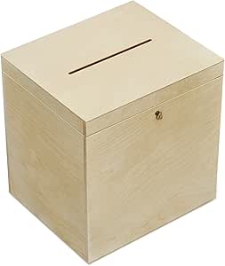 Creative DECO Tarjetas de Boda Caja Madera | Cerradura y ...