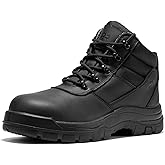 ROCKROOSTER 5 Inch Wheat Oxford Work Boots for men, Composite Toe ASTM F2413-18, EH, Slip Resistant, Side Zipper, EE Wide, Coolmax Comfort, Nubuck Leather Rubber Outsole