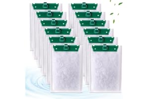 xbbwmrs 12-Count Medium Filter Cartridges Compatible with Tetra Whisper Bio-Bag Filters Medium Replacement Filter Cartridges for Whisper ReptoFilter and 10i IQ10 PF10 Power Filters -Ready to Use