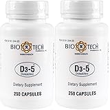 Biotech D3-5 5000iu Capsules, 250 Count