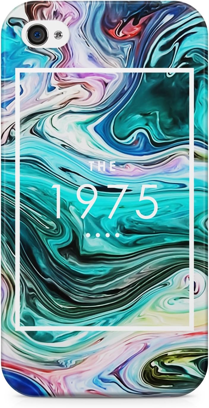The 1975 Colorful Acrylic Paint Rad Tye Dye Soap Film Trippy Hard Plastic Snap-On Case Cover For iPhone 4 and iPhone 4s