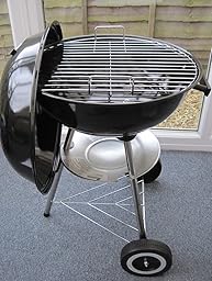 Landmann Mobile Kettle BBQ 41.5cm 11316, Black/Silver, 72cm