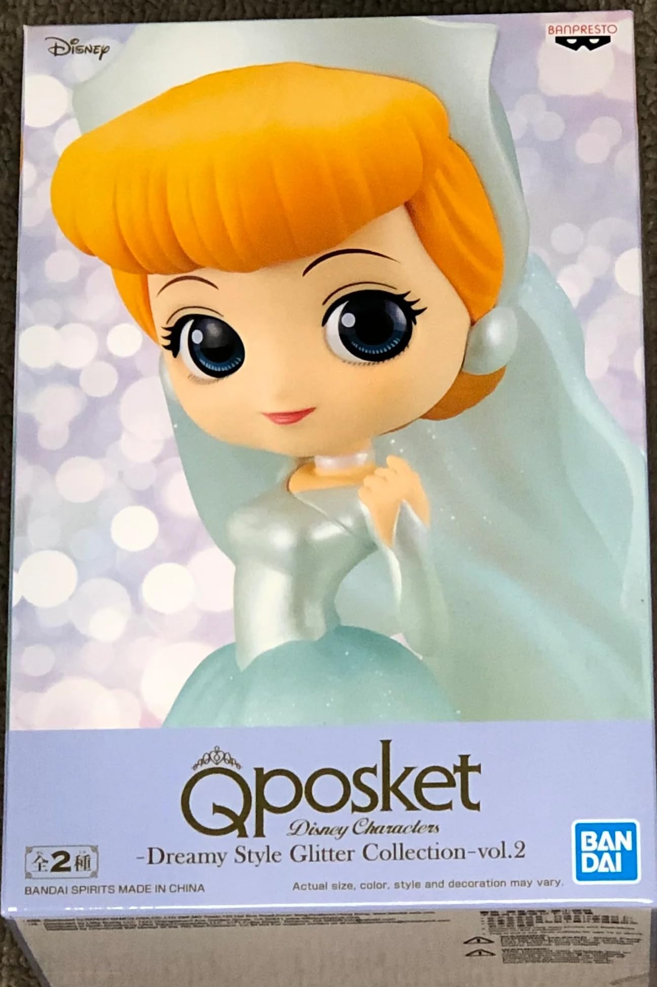 Cinderella Dreamy Style Disney Characters Q Posket Figure 14cm