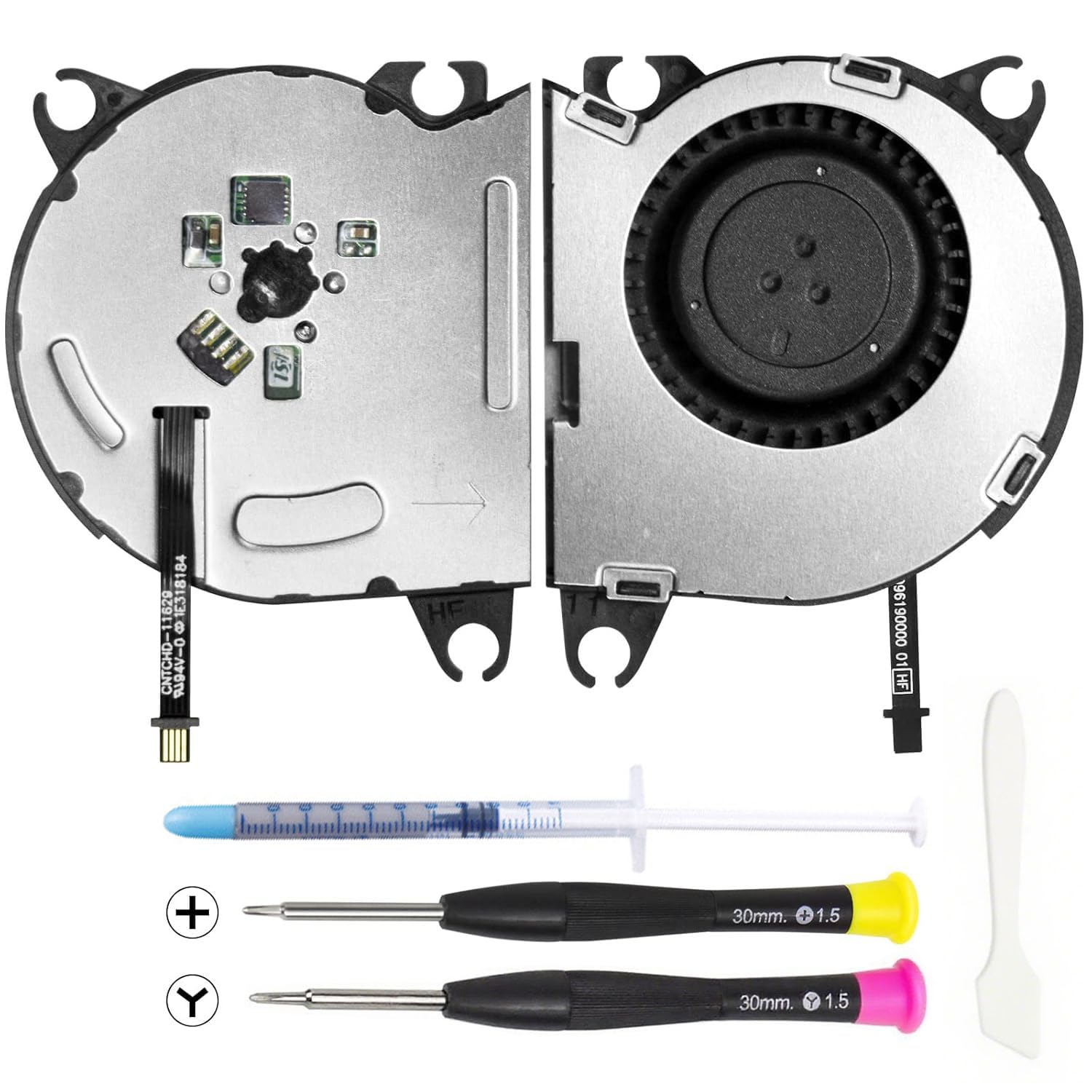 New Internal Cooling Fan Replacement for Nintendo Switch NS HAC-001 2017 Console Cooling Fan Replacement kit, CPU Heatsink Cooler,(with Thermal Paste, Screwdriver and Spatula)