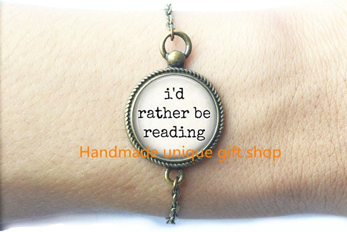 Dainty Bracelet, Simple Bracelet, I'd Rather Be Reading