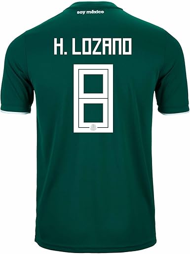 adidas H. Lozano # 8 México Inicio Estadio de Fútbol Hombres Jersey