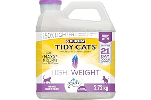 Tidy Cats Glade Clean Blossoms Cat Litter, LightWeight Multi-Cat - 2.72 kg Jug
