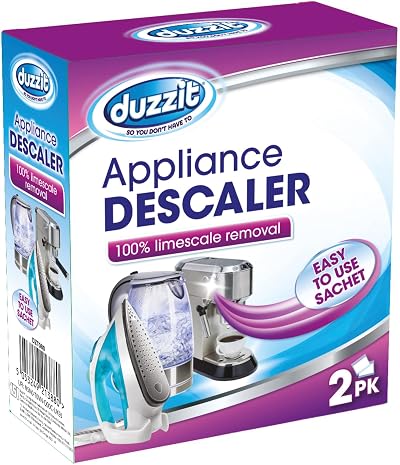 Duzzit Appliance Descaler 2 Pack Purple Sachets Kettle Coffee Machine