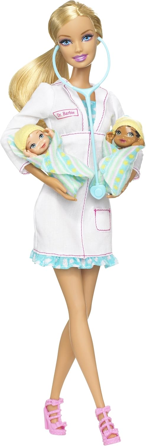 barbie doctor set with babies