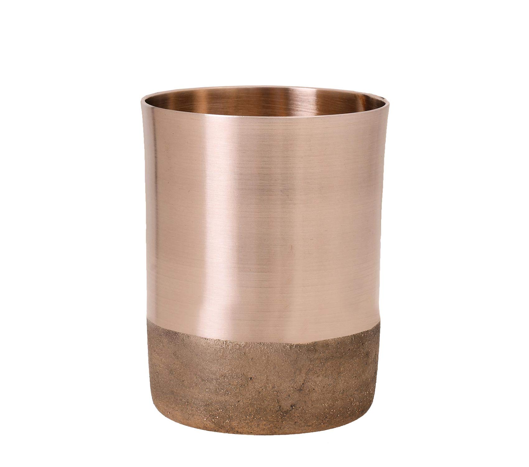 De Kulture Handmade Large Bronze Kansa Large Glass Ayurvedic Cup Tumbler for Milk Water Cocktails Lassi Chaas Medical Liquid, Ideal for Dining Table Decoration 3x4 (DH) Inches, 400ML