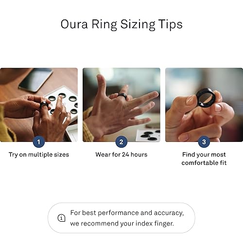 Oura Ring Gen3 Heritage Silver Size Smart Ring Size First with Oura Ring Gen3 Sizing Kit Sleep Tra