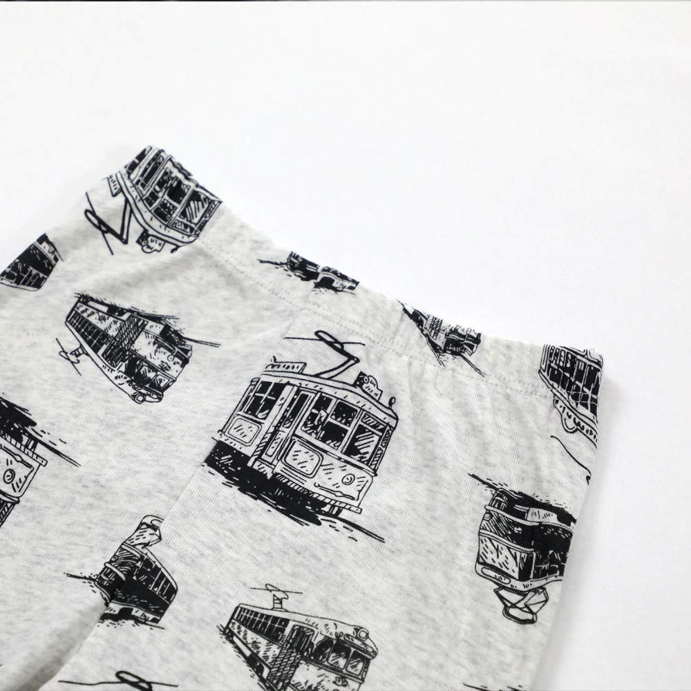 Little Boys Pyjamas Train Christmas Nightwear Sleepwear Long Sleeve Pjs Set for Kids Toddler 1-2 Years 2T