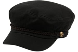 Epoch Men's Summer Cotton Greek Fisherman Sailor Fiddler Driver Hat Flat Cap