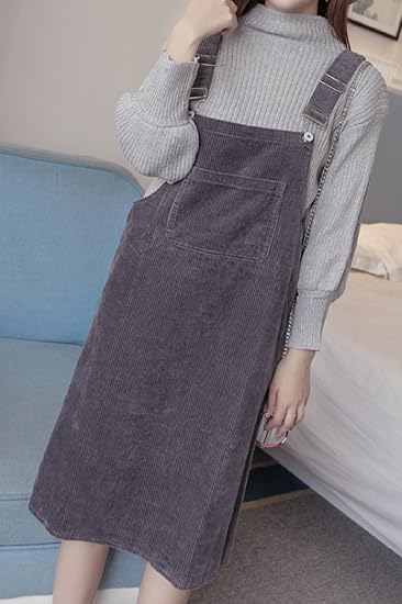 Amazon ベコ Beco レディース サロペットスカート コーデュロイ 綿 ブラック ベージュ グレー スカート 通販