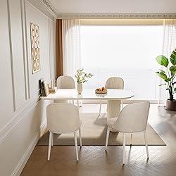 Guyii 62.99" Dining Table Set with 4 Chairs, Modern