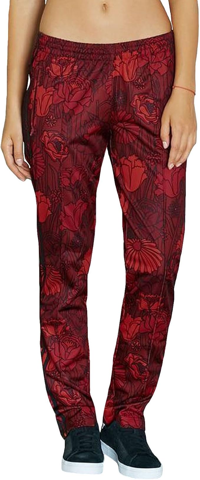 adidas Originals Womens Firebird Tracksuit Track Pant Bottoms Trousers 2XS/XS Red at Amazon