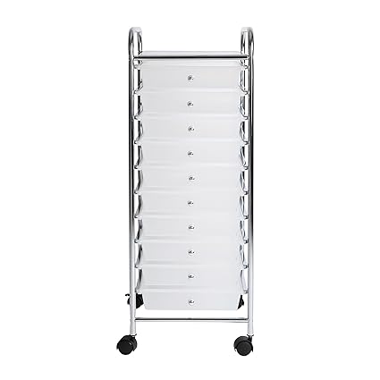 Amazon Com Finnhomy 10 Drawer Rolling Cart Storage Rolling