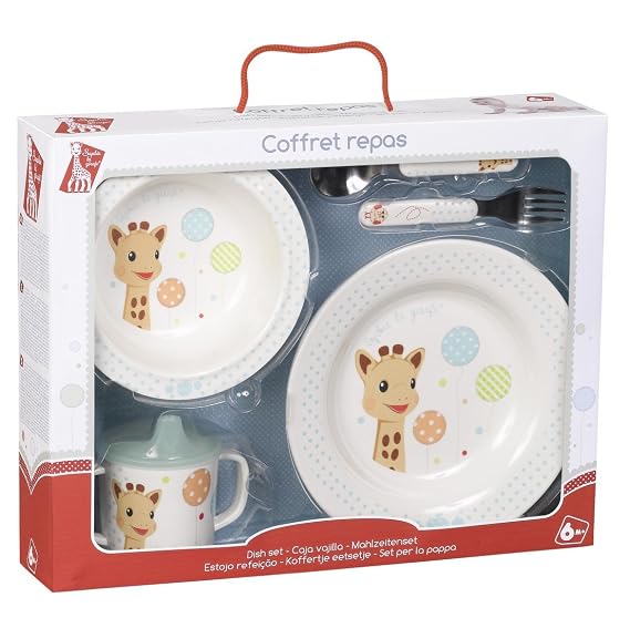 Sophie la girafe Dish Set Gift Box Kiwi Version Plates,