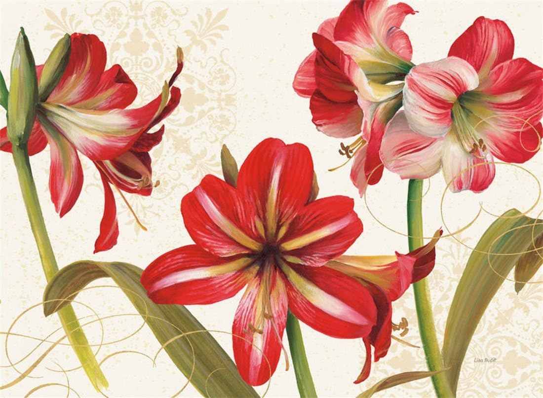 Cala Home 4 Premium Hardboard Placemats Table Mats, Holiday Garden