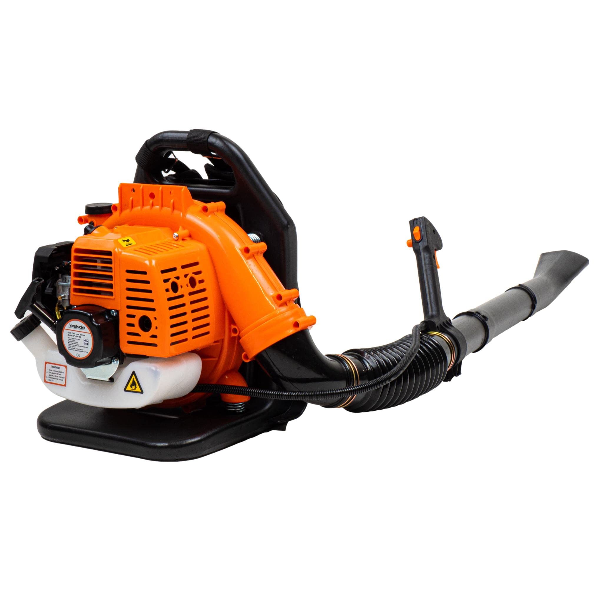 Petrol Leaf Blower 2 Stroke - Powerful 43cc Back Pack Garden Blowers with Turbo Nozzle and Easy Start | Portable Backpack Leaf Blower Petrol with 1.2L Fuel Tank and Cruise Control | eSkde