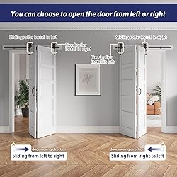 FREDBECK 48x84 Double Bi-fold Barn Door with