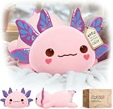 Mewaii Cute Axolotl Plush Pillow 13 Inch Pink Kawaii Stuffed Animal