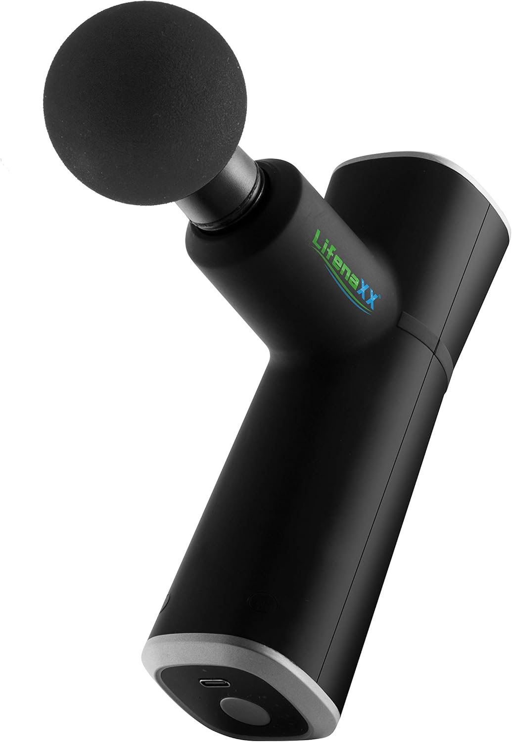 Lifenaxx Wireless Massage Gun Portable Mini Massage Gun Deep Tissue Percussion Muscle Massager for Pain Relief Quiet with 4 Massage Heads for Gym Office Home Post-Workout Recovery LX-025 - Image 3