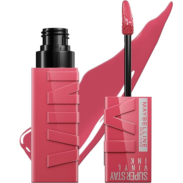 MAYBELLINE SUPER STAY VINYL INK LONGWEAR NO-BUDGE LIQUID LIPCOLOR MAKE UP, HIGHLY PIGMENTED COLOR AND INSTANT SHINE, SULTRY, 1 COUNT