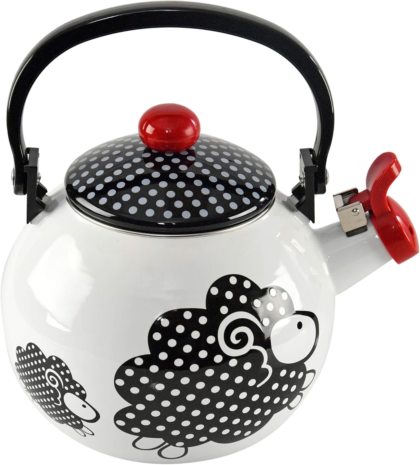 HOMEX Black Sheep Kettle, 2 Quart Whistling Tea Kettle for