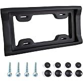AR-PRO Ultimate License Plate Bumper Guard Screws Included - 2.3" Thick Rubber License Plate Mount Protects Bumper from Scratches and Dents - Universal Fit for Cars, Trucks, SUVs, and Vans
